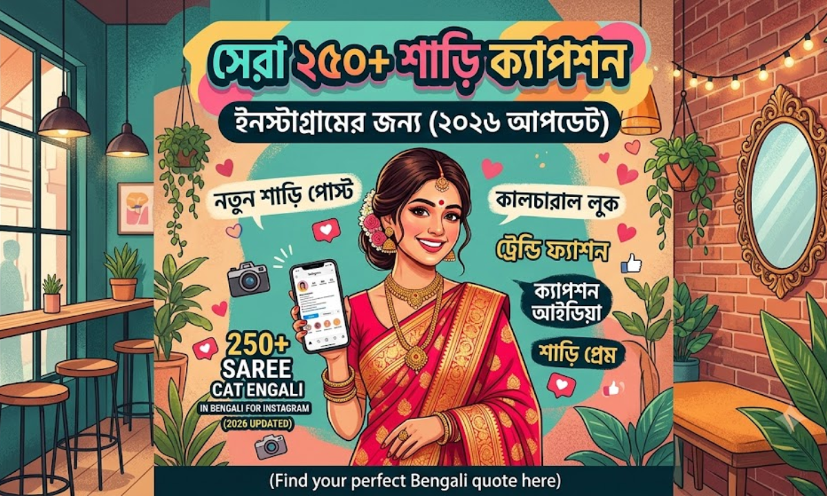 250+ Best Saree Captions in Bengali