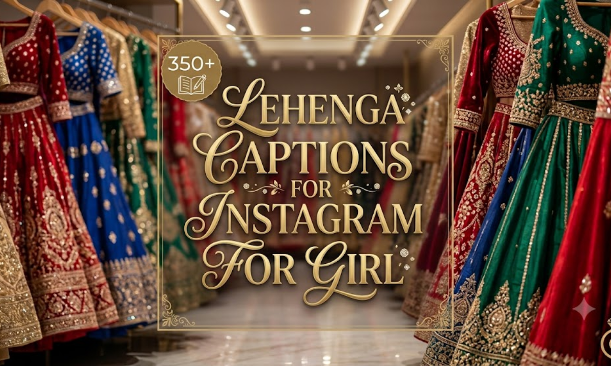 350+ Lehenga Captions for Instagram