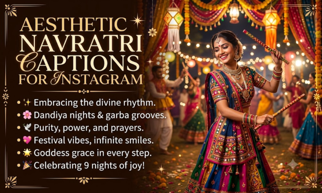 Aesthetic Navratri Captions for Instagram