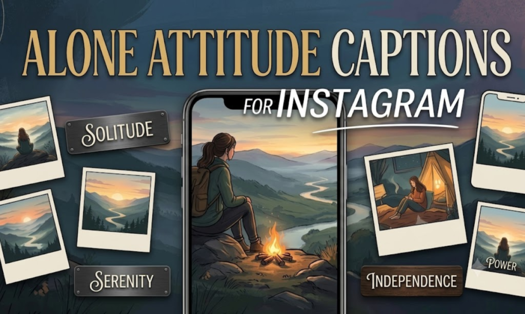Alone Attitude Captions for Instagram