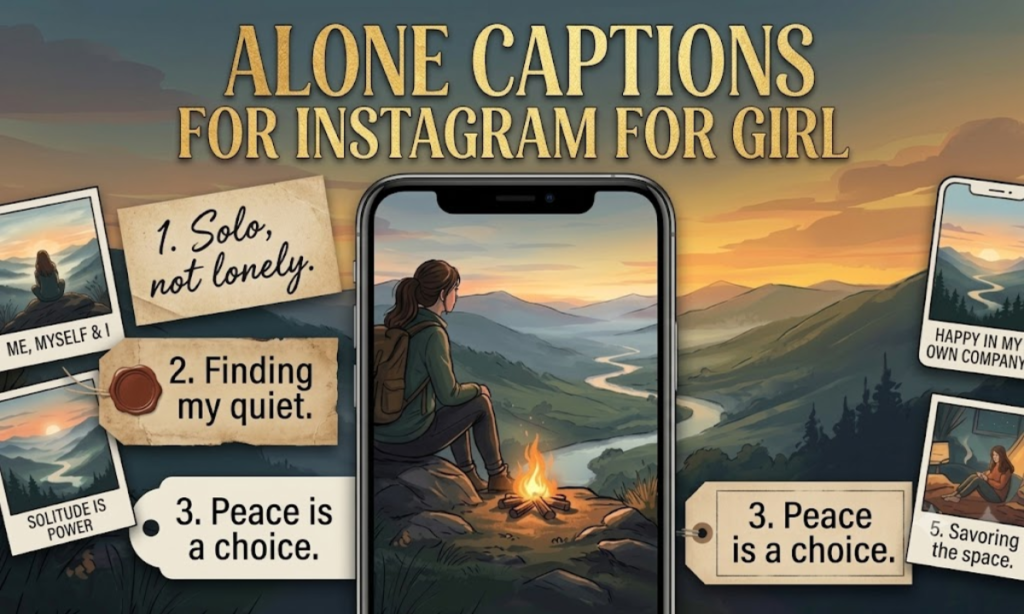 Alone Captions for Instagram for Girl