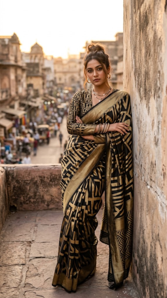 Attitude Saree Caption for Instagram in Hindi