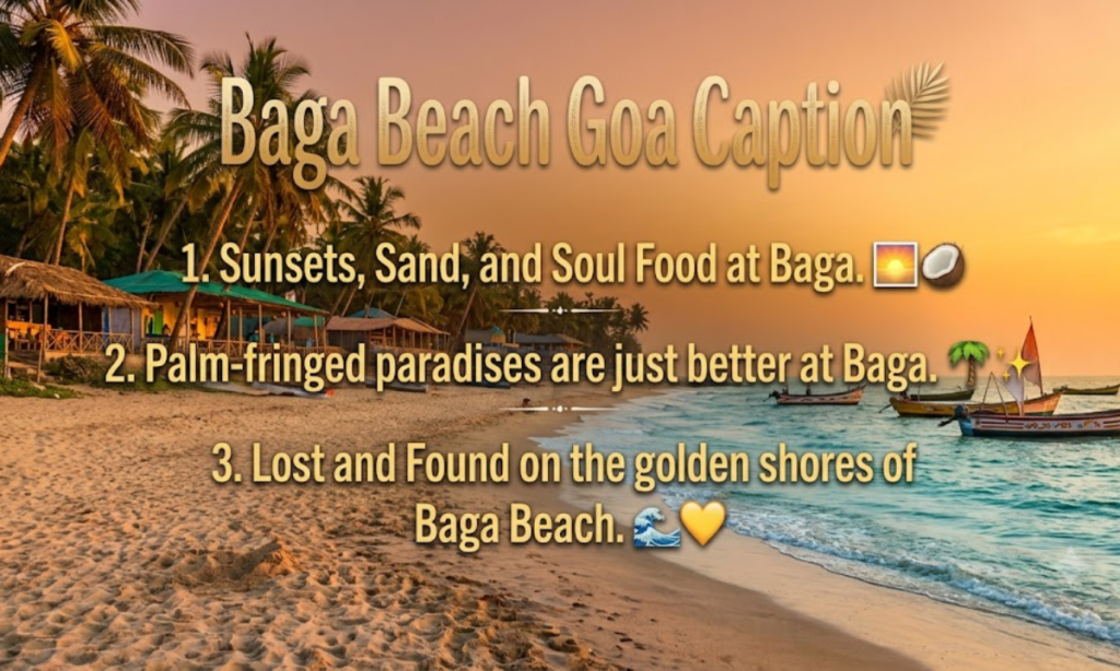 Baga Beach Goa Caption