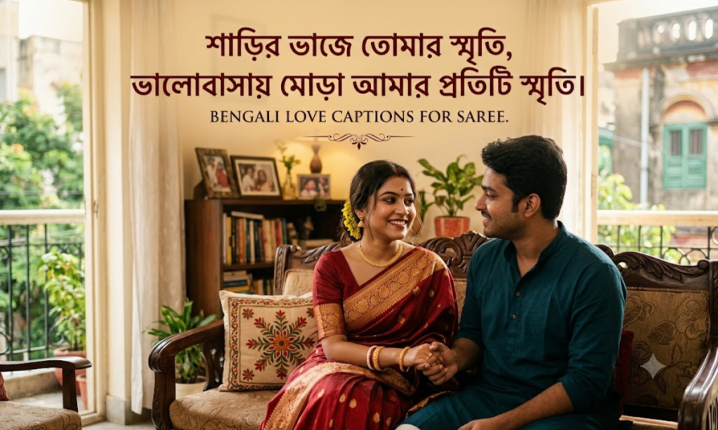 Bengali Love Captions for Saree