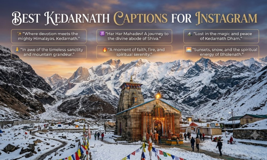 Best Kedarnath Captions for Instagram