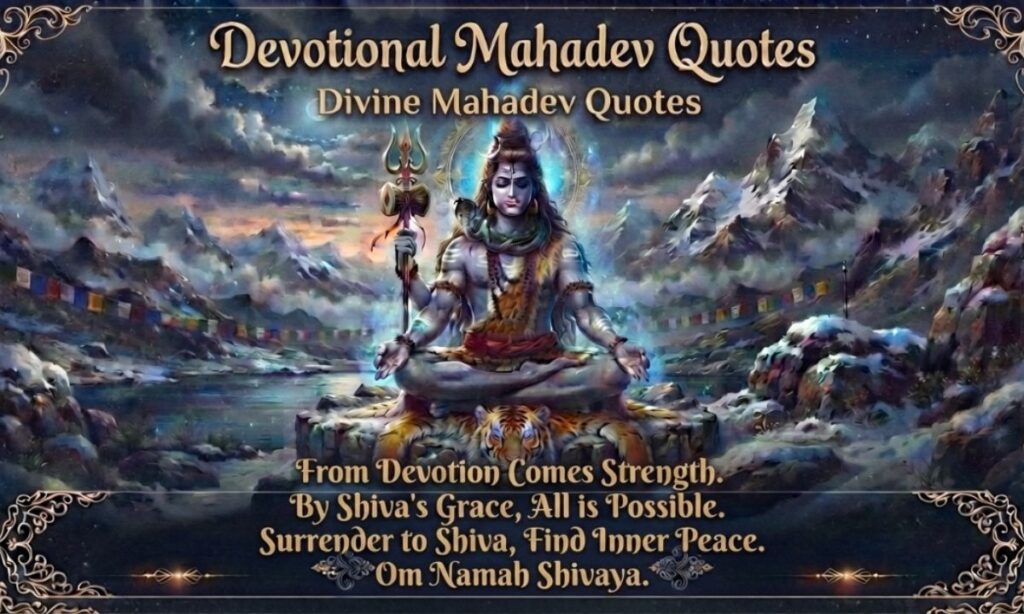 Devotional Mahadev Quotes