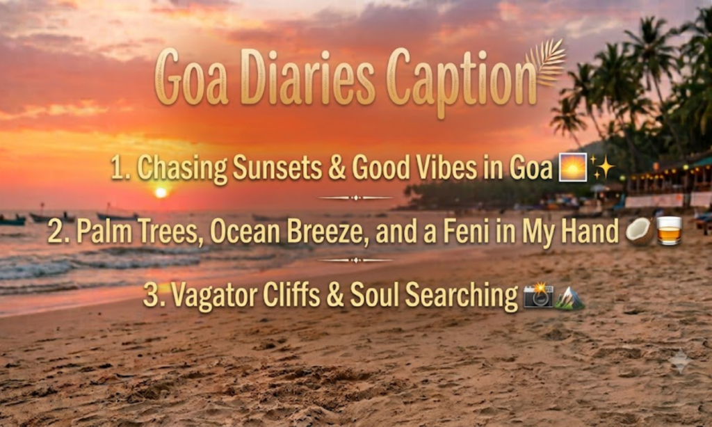 Goa Diaries Caption