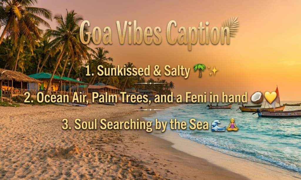 Goa Vibes Caption