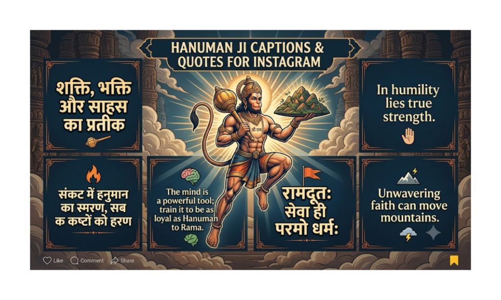 Hanuman Ji Captions Quotes for Instagram