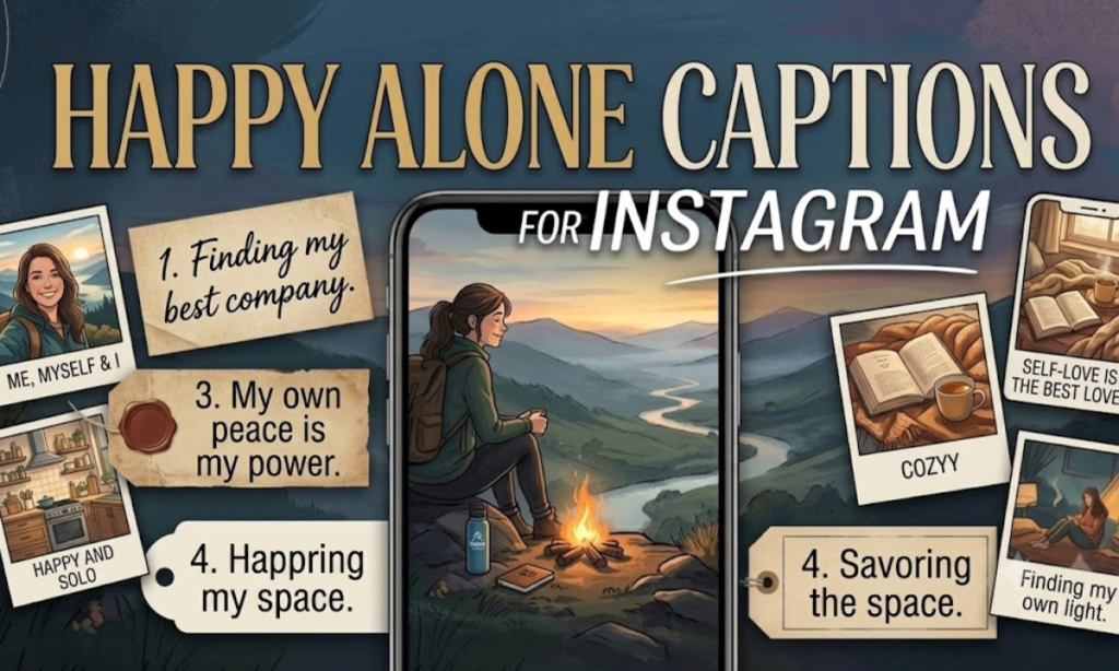 Happy Alone Captions for Instagram
