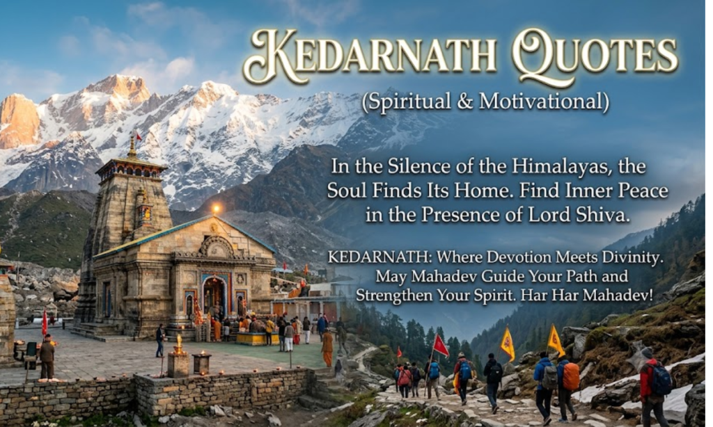 Kedarnath Quotes (Spiritual & Motivational)