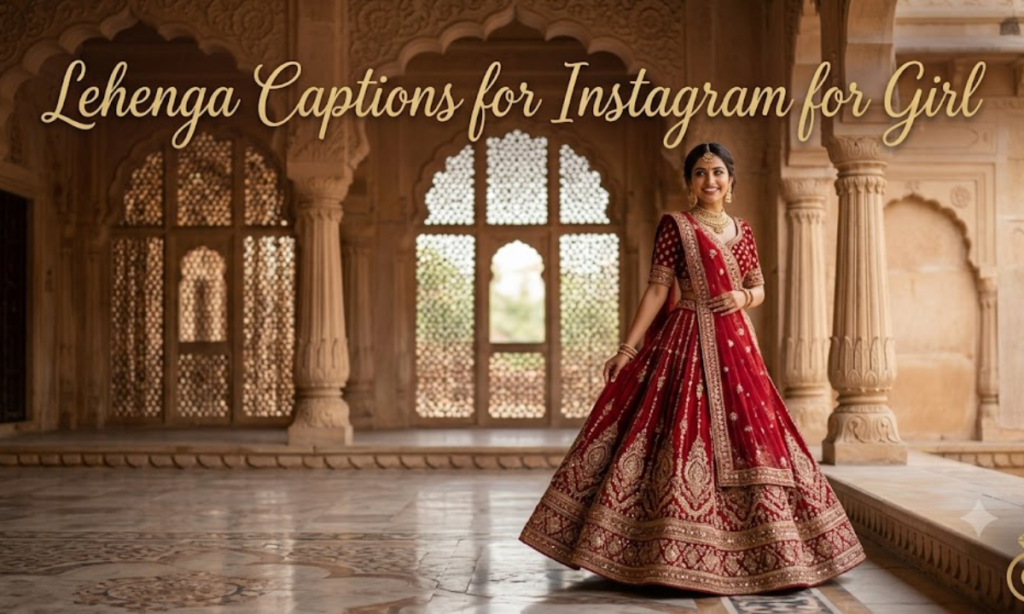 _Lehenga Captions for Instagram for Gils