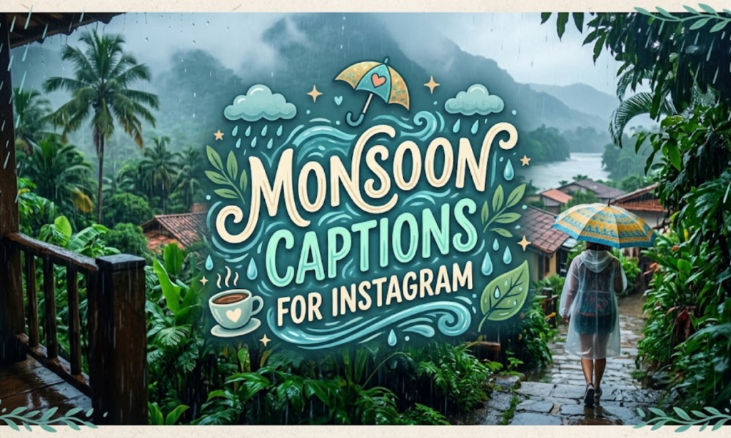 Monsoon Captions for Instagram