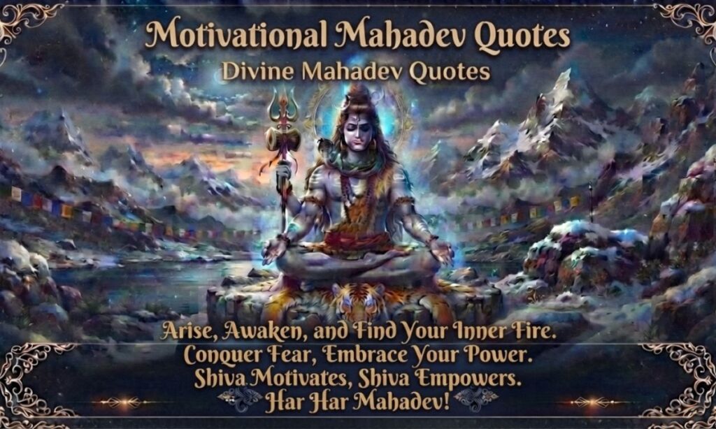 Motivational Mahadev Quotes
