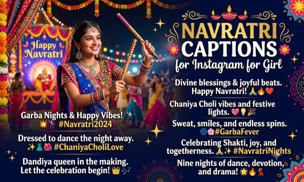 Navratri Captions for Instagram for Girl