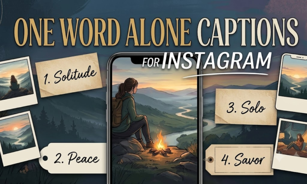 One Word Alone Captions for Instagram