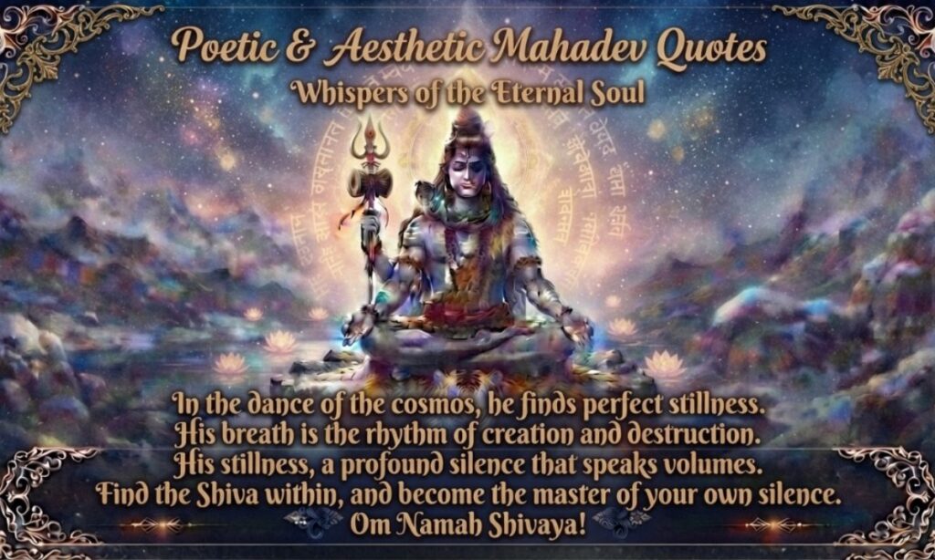 Poetic & Aesthetic Mahadev Quotes