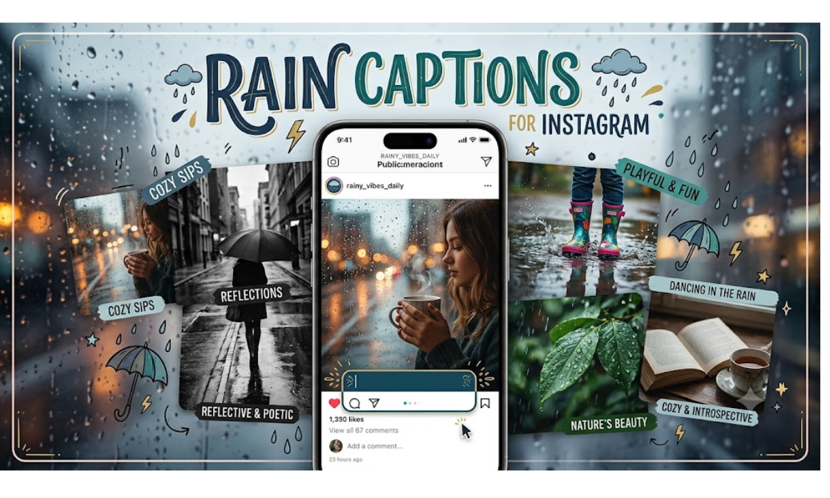 Rain Captions for Instagram