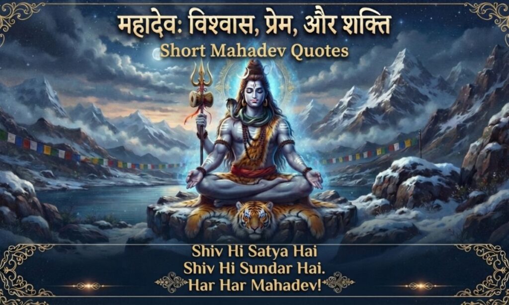Short Mahadev Quotes