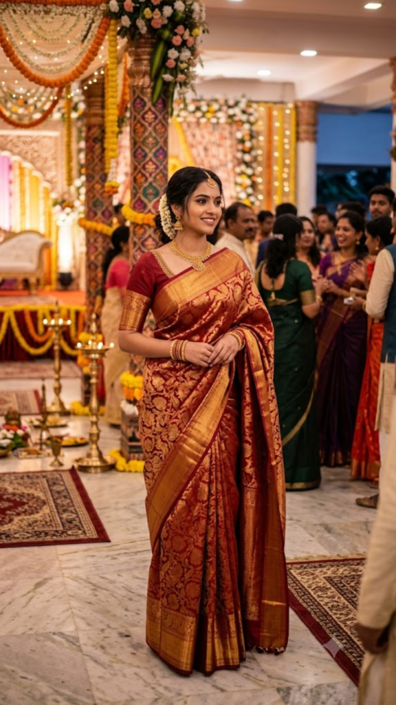 Silk Saree Caption for Instagram in Hindi