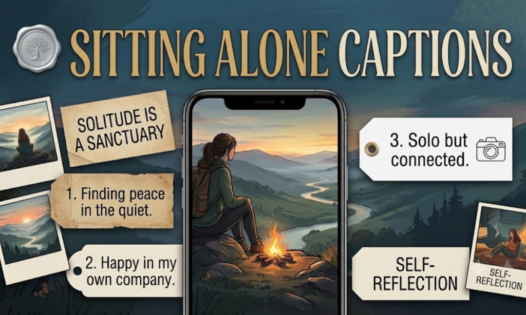 Sitting Alone Captions
