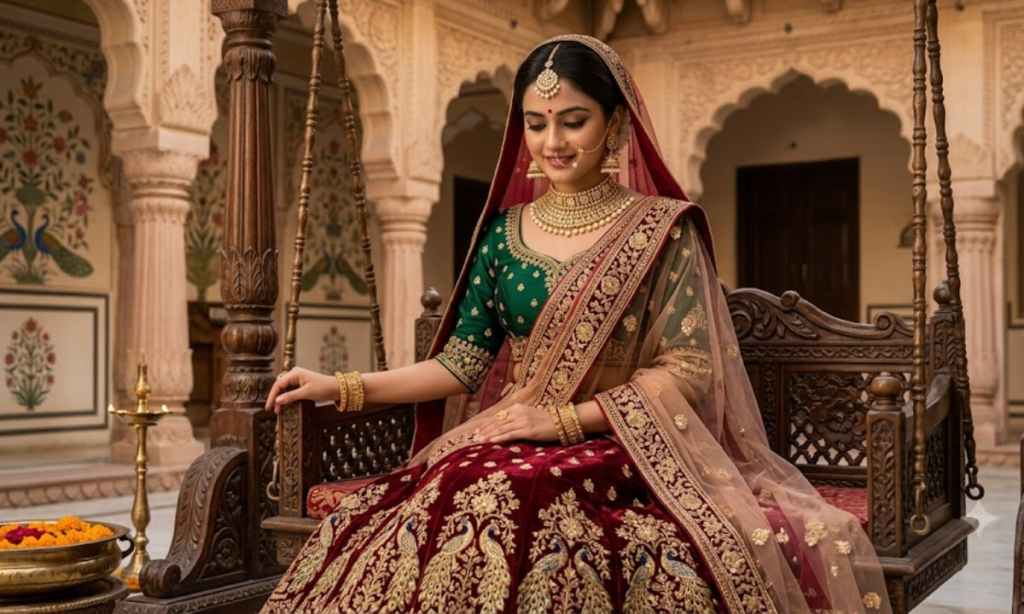 Traditional Captions for Lehenga Look