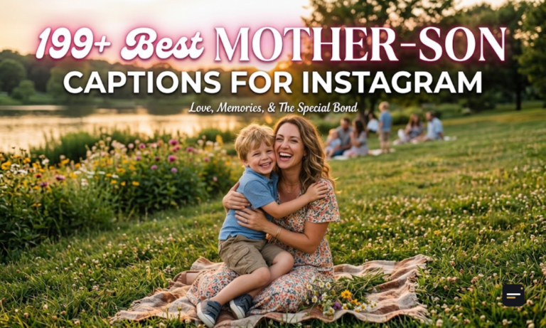 199+ Best Mother-Son Captions for Instagram