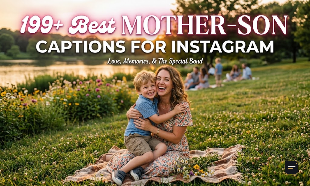199+ Best Mother-Son Captions for Instagram