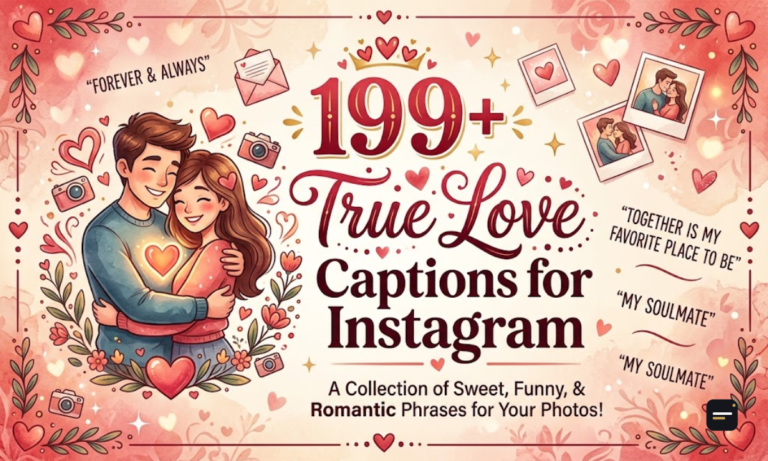 199+ True Love Captions for Instagram Romantic, Cute & Heartfelt