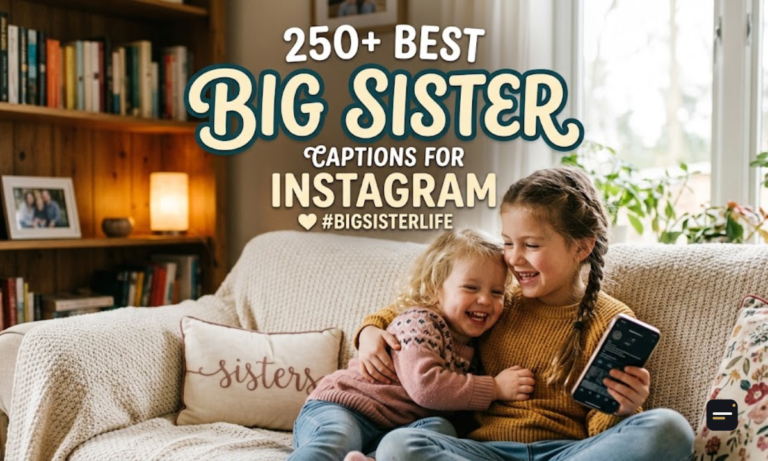 250+ Best Big Sister Captions for Instagram