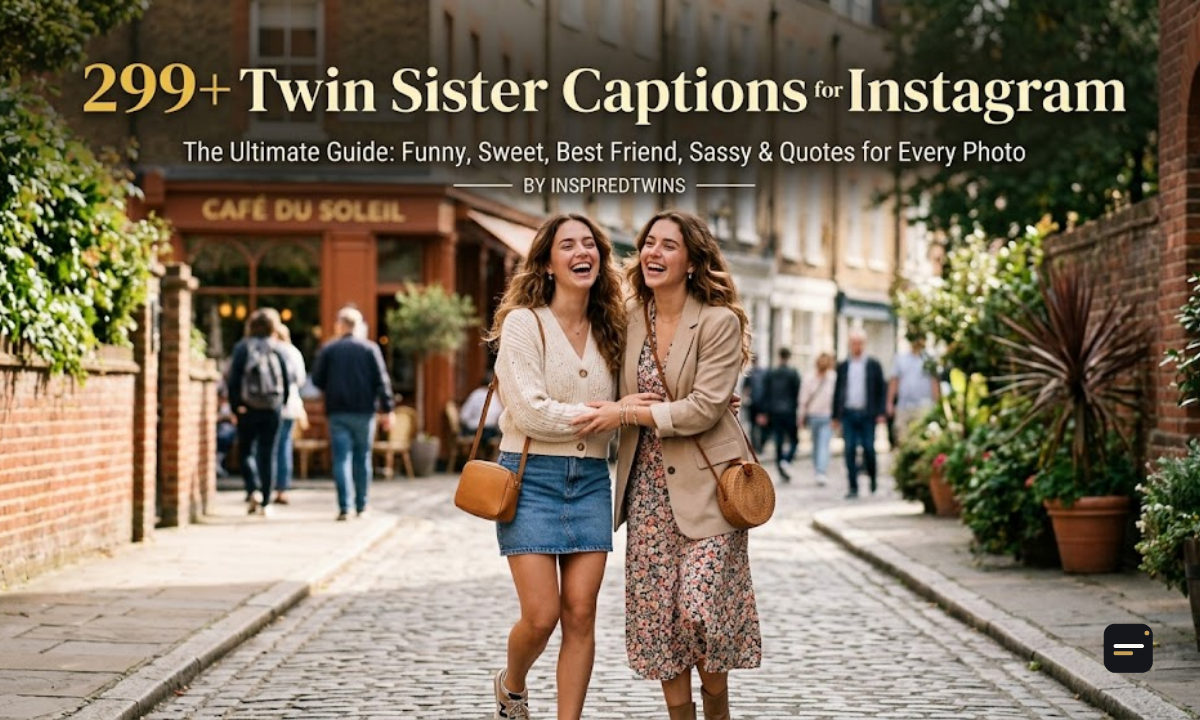 299+ Twin Sister Captions for Instagram