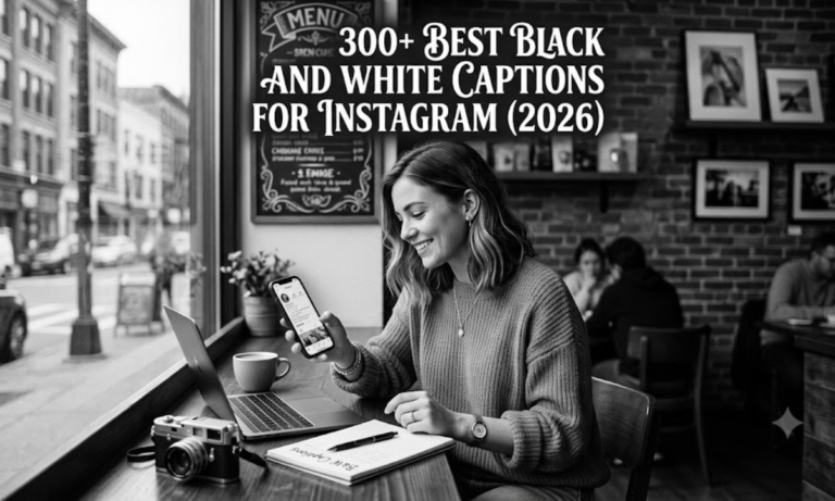 300+ Best Black and White Captions for Instagram (2026)