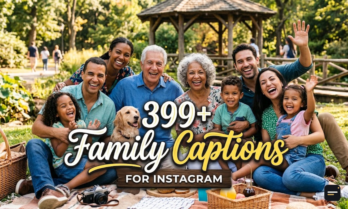 399+ Family Captions for Instagram Cute, Funny & Heartfelt Ideas