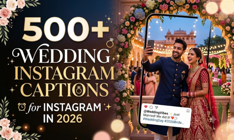 500+ Wedding Instagram Captions for Instagram in 2026