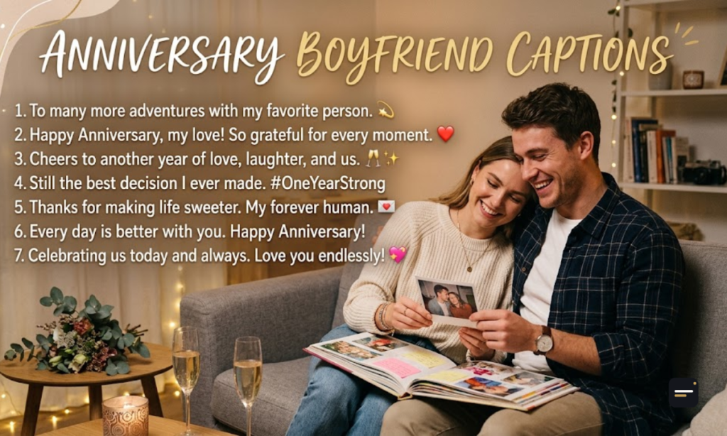 Anniversary Boyfriend Captions