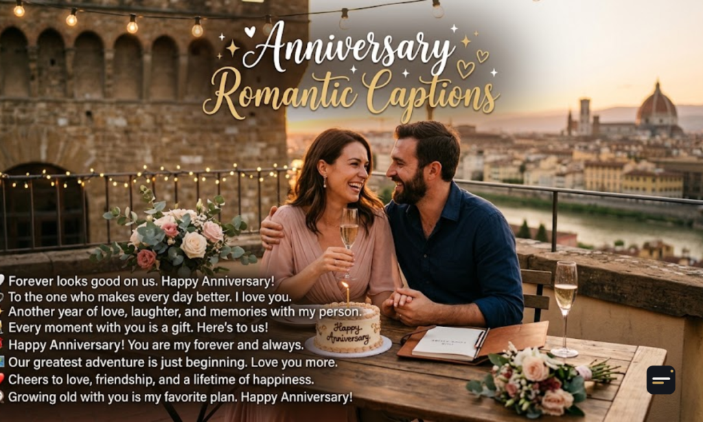 Anniversary Romantic Captions