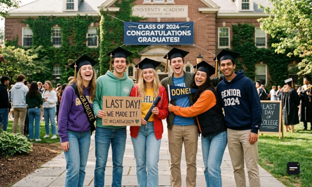 Cute Last Day College Captions