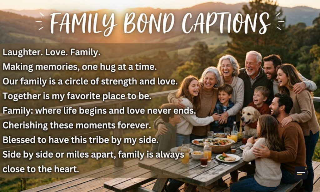 Family Bond Captions