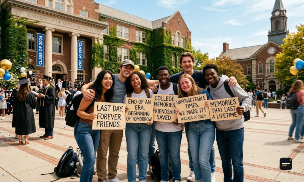 Friendship Last Day College Captions