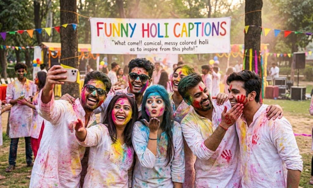 Funny Holi Captions