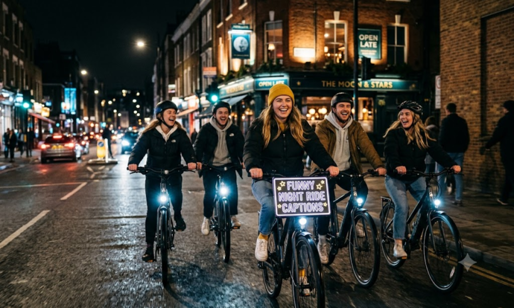 Funny Night Ride Captions