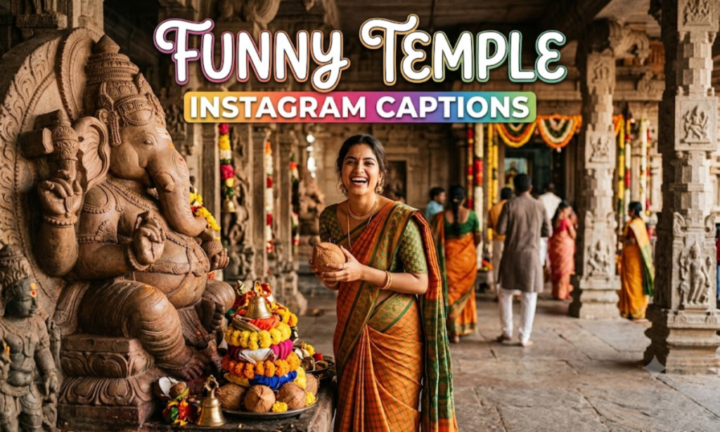Funny Temple Instagram Captions