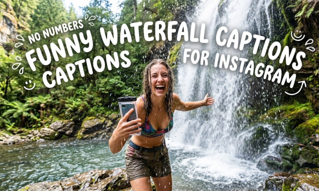 Funny Waterfall Captions for Instagram