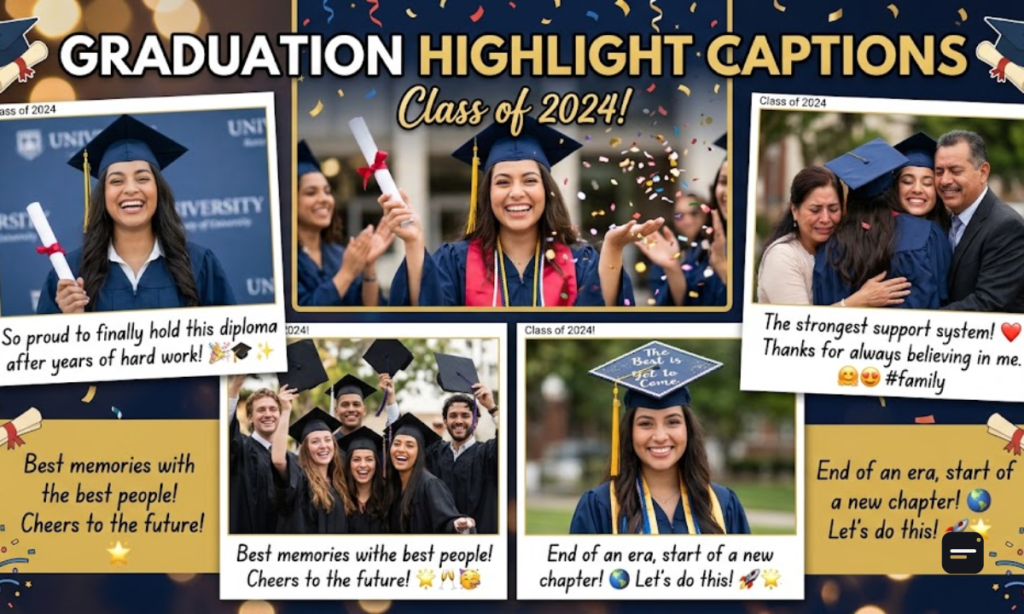 Graduation Highlight Captions