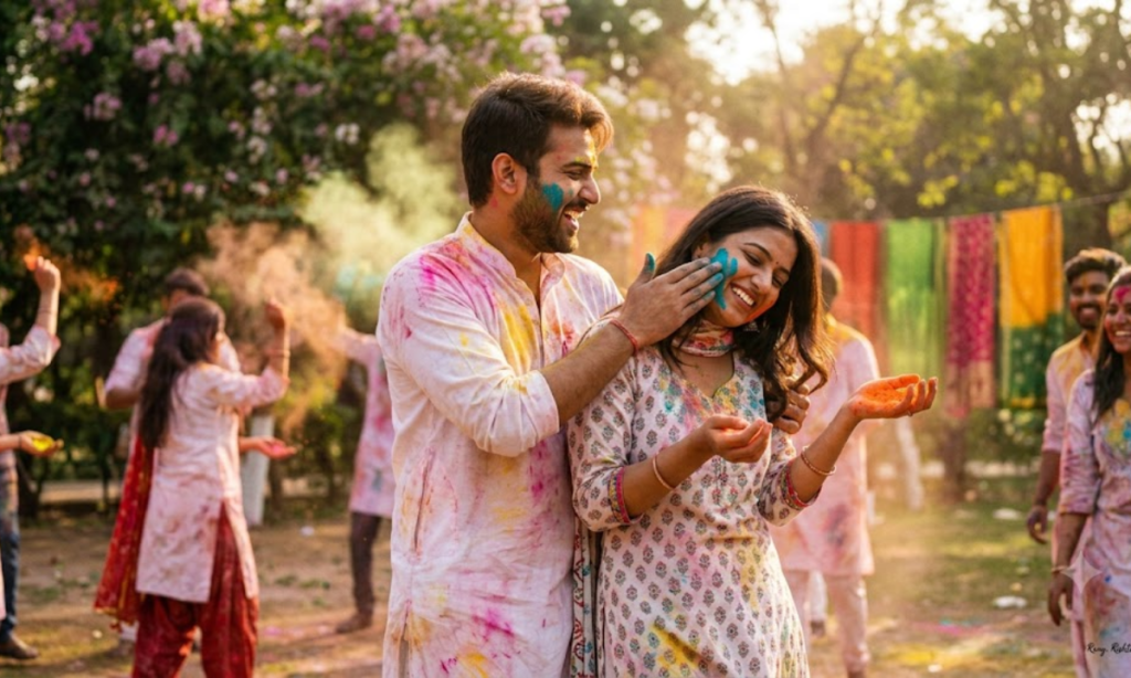 Holi Caption for Love