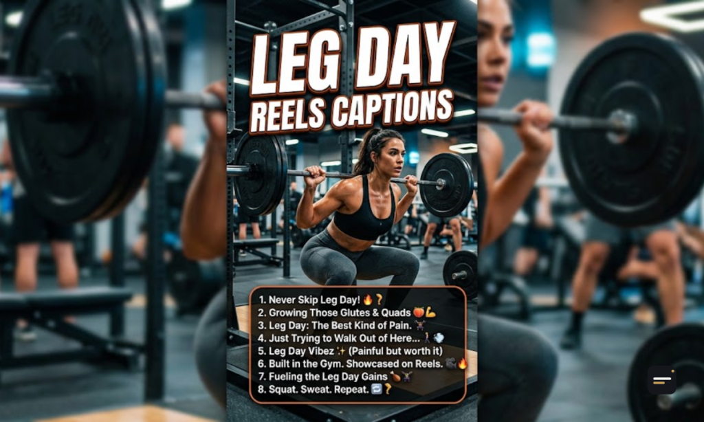 Leg Day Reels Captions