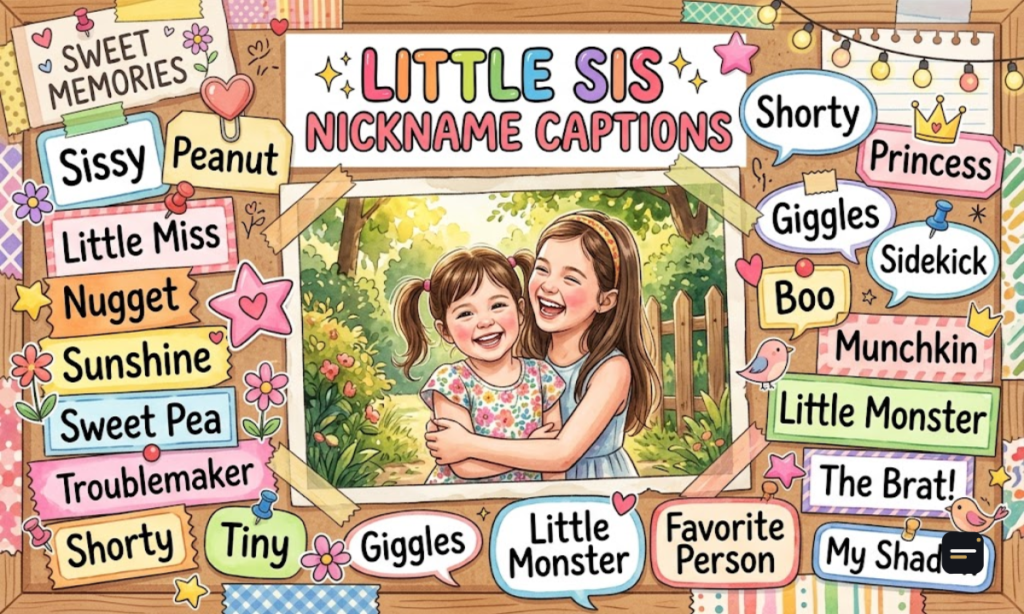 Little Sis Nickname Captions