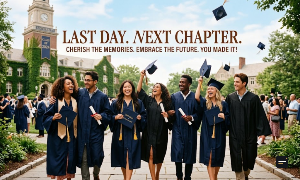 Motivational Last Day College Captions