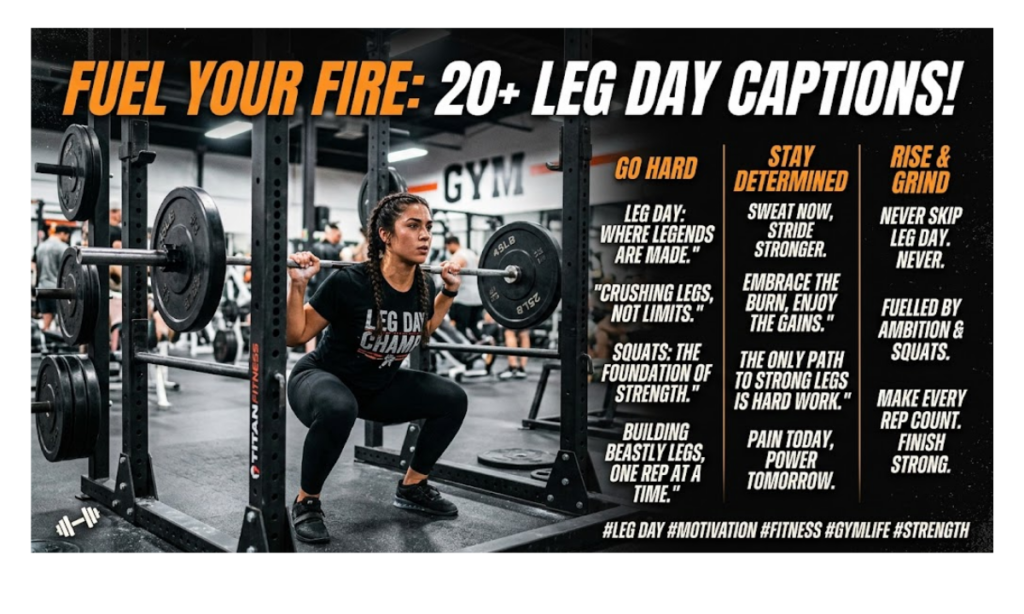 Motivational Leg Day Captions