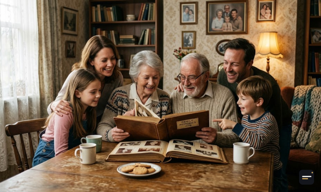 Nostalgic Family Captions